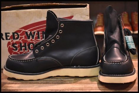 【8.5E 箱付 DEAD 犬タグ 98年】レッドウィング 8179 アイリッシュセッター 黒 ブラッククローム モックトゥ ブーツ redwing HOPESMORE