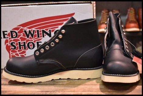 【6.5D 箱付 DEAD 犬タグ 98年】レッドウィング 8165 アイリッシュセッター 黒 ブラッククローム プレーントゥ ブーツ redwing HOPESMORE