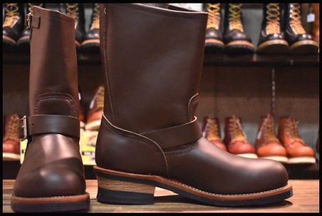 【8.5D 箱付 未使用 09年】レッドウィング 2967 エンジニア 茶 チョコレートクローム ブラウン ブーツ 2269 redwing HOPESMORE