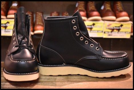 【7.5E DEAD 犬タグ 98年】レッドウィング 8179 アイリッシュセッター 黒 ブラッククローム モックトゥ ブーツ redwing HOPESMORE