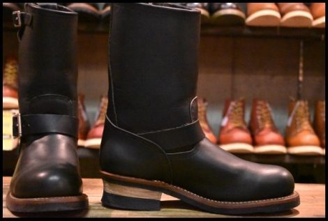 【7D 美品 11年】レッドウィング 9085 エンジニア 黒 ブラック ハーネス スチールトゥ ブーツ 2268 redwing HOPESMORE