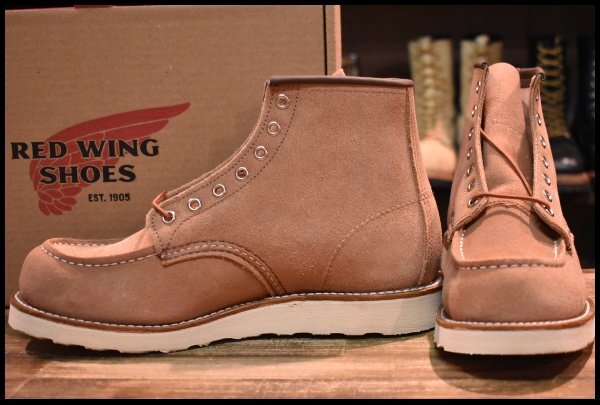 【9D 箱付 未使用 23年】レッドウィング 8208 アイリッシュセッター ダスティローズ ラフアウト ピンク ブーツ redwing HOPESMORE