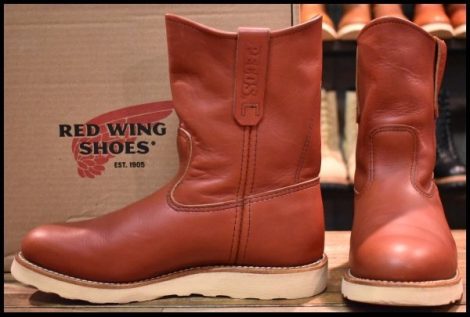 【8E 箱付 美品 19年】レッドウィング 8866 ペコス 赤茶 オロラセット プルオン クッションソール ブーツ redwing pecos HOPESMORE