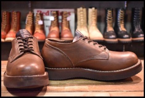 【7.5 良品】VIBERG ヴァイバー オックスフォードシューズ ブラウン 茶 ヴァイバーグ ビブラム2021シングル 短靴 ブーツ HOPESMORE