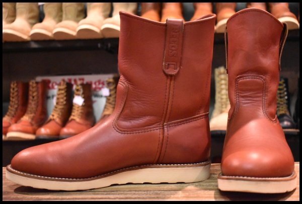 【11E 良品 19年】レッドウィング 8866 ペコス 赤茶 オロラセット クッションソール プルオン ブーツ redwing pecos HOPESMORE