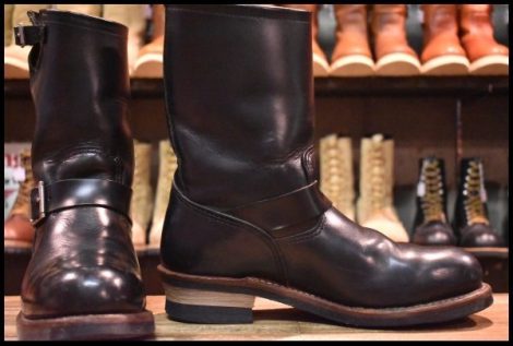 【10D 良品 11年】レッドウィング 2268 エンジニア 黒 ブラッククローム スチールトゥ ブーツ redwing HOPESMORE