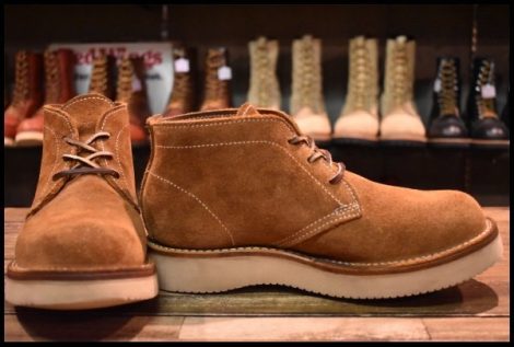 【UK7 良品 FINDERS KEEPERS別注】VIBERG ヴァイバー スエード チャッカ 茶 編み上げ ビブラム2021 短足 ヴァイバーグ ブーツ HOPESMORE