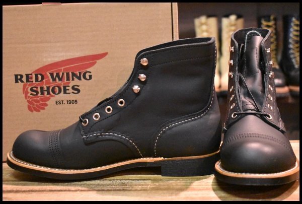 【7.5D 箱付 未使用 24年】レッドウィング 8084 アイアンレンジャー ブラック ハーネス 黒 キャップトゥ ブーツ redwing HOPESMORE