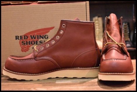 【9.5D 箱付 未使用 13年】レッドウィング 9106 アイリッシュセッター 赤茶 レッドブラウン モック ブーツ redwing 8875 HOPESMORE