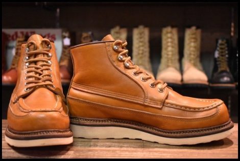 【7E 良品 14年】レッドウィング 9850 ゴールドラセット カヌーモック アイリッシュセッター レースアップ ブーツ redwing HOPESMORE