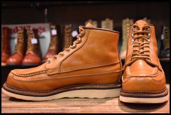 【7E 良品 14年】レッドウィング 9850 ゴールドラセット カヌーモック アイリッシュセッター レースアップ ブーツ redwing HOPESMORE