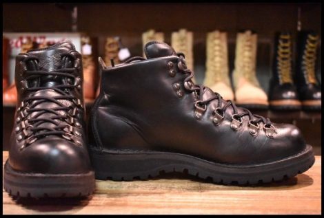 【7EE 良品 白タグ】Danner ダナー マウンテンライト ブラック 31530 ゴアテックス GORE-TEX ビブラム415 ブーツ HOPESMORE