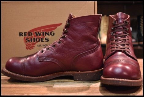 【8.5D 箱付 良品 13年】レッドウィング 8012 アイアンレンジ マンソン バーガンディ セトラー キャップトゥ ブーツ redwing HOPESMORE