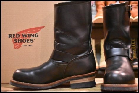 【7D 箱付 良品 11年】レッドウィング 2268 エンジニア 黒 ブラッククローム スチールトゥ ブーツ redwing HOPESMORE