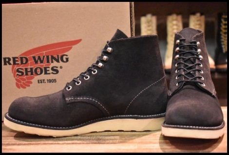 【8.5D 箱付 美品 11年】レッドウィング 8174 黒スエード アイリッシュセッター ブラック ラフアウト ブーツ redwing HOPESMORE