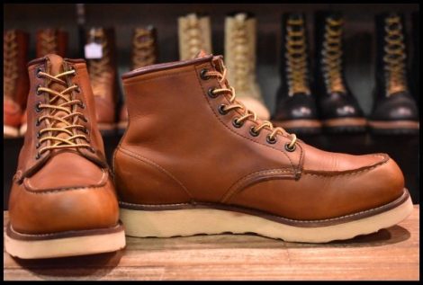 【7.5E 良品 サイド羽タグ 00年】レッドウィング 875 アイリッシュセッター 茶 オロイジナル モックトゥ ブーツ redwing HOPESMORE