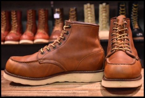 【7.5E 良品 サイド羽タグ 00年】レッドウィング 875 アイリッシュセッター 茶 オロイジナル モックトゥ ブーツ redwing HOPESMORE