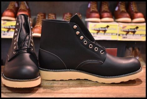 【10D 箱付 DEAD 羽タグ 00年】レッドウィング 8165 アイリッシュセッター 黒 ブラッククローム プレーントゥ ブーツ redwing HOPESMORE