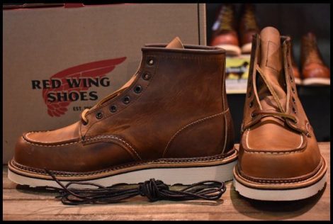 【9D 箱付 未使用 22年】レッドウィング 1907 アイリッシュセッター 茶 カッパー ラフ＆タフ モックトゥ ブーツ redwing HOPESMORE