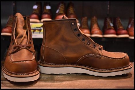 【9D 箱付 未使用 22年】レッドウィング 1907 アイリッシュセッター 茶 カッパー ラフ＆タフ モックトゥ ブーツ redwing HOPESMORE