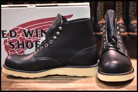 【7.5D 箱付 DEAD 犬タグ 98年】レッドウィング 8165 アイリッシュセッター 黒 ブラッククローム プレーントゥ ブーツ redwing HOPESMORE