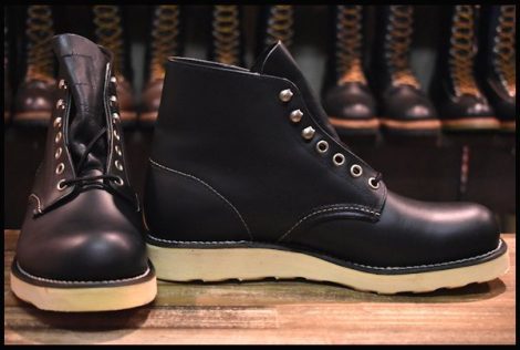 【7.5D 箱付 DEAD 犬タグ 98年】レッドウィング 8165 アイリッシュセッター 黒 ブラッククローム プレーントゥ ブーツ redwing HOPESMORE