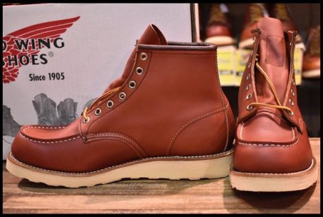 【9.5D 箱付 未使用 09年】レッドウィング 8131 アイリッシュセッター 赤茶 オロラセット モックトゥ ブーツ redwing 8875 HOPESMORE