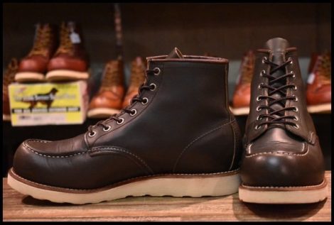 【9E 良品 14年】レッドウィング 8180 アイリッシュセッター 緑 カンガタン グリーン レースアップ ブーツ redwing HOPESMORE