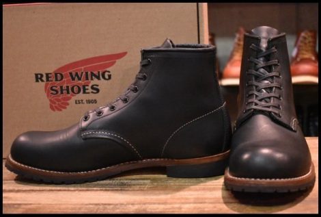 【9.5D 箱付 美品 16年】レッドウィング 9160 TYPE-B ブラックスミス 黒 ブラック ハーネス プレーントゥ ブーツ redwing HOPESMORE