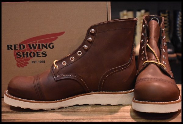 【8D 箱付 未使用 23年】レッドウィング 8088 アイアンレンジャー アンバーハーネス 茶 編み上げ レースアップ ブーツ redwing  HOPESMORE