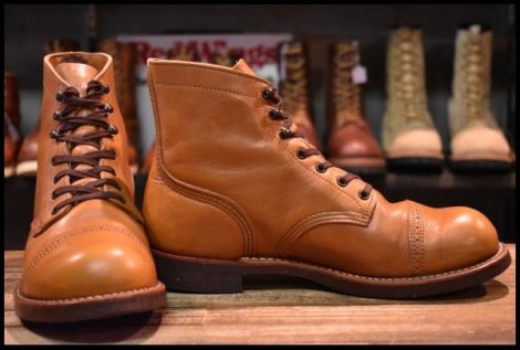 【8D 箱付 良品 13年】レッドウィング 8011 アイアンレンジ マンソン ホワイト アッシュセトラー キャップトゥ ブーツ redwing HOPESMORE