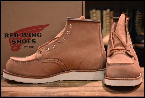 【8.5D 箱付 未使用 23年】レッドウィング 8208 アイリッシュセッター ダスティローズ ラフアウト ピンク ブーツ redwing HOPESMORE