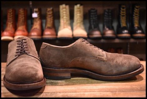 【UK7 良品】VIBERG ヴァイバー DERBY SHOE ダービーシュー 2020 ブラウン スエード ローカット シューズ ブーツ ヴァイバーグ HOPESMORE