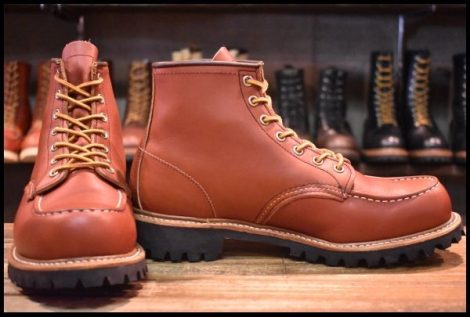 【9E 美品 16年】レッドウィング 8175 アイリッシュセッター 赤茶 オロラセット ビブラムソール ブーツ redwing HOPESMORE