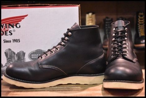 絶滅危惧種90年代初期RED WING 住まい Round-toe#8165 BLACK 