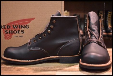 【7D 未使用 23年】レッドウィング 3345 ブラックスミス 黒 プレーリー プレーントゥ レースアップ ブーツ redwing HOPESMORE