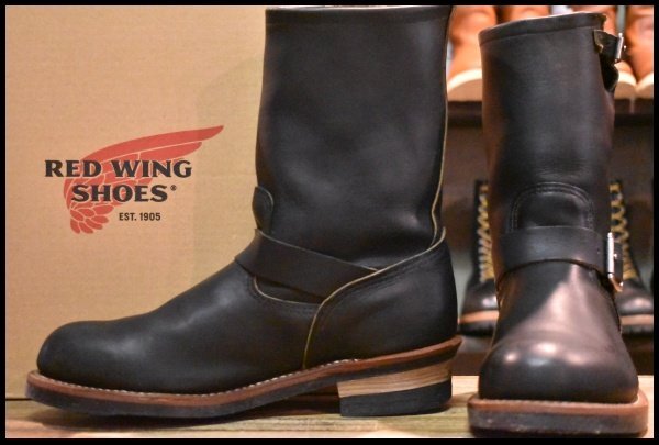 【9.5D 箱付 良品 11年】レッドウィング 9085 エンジニア 黒 ブラック ハーネス スチールトゥ ブーツ 2268 redwing HOPESMORE