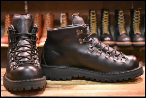 【7.5EE 良品 白タグ】Danner ダナー マウンテンライトブラック 31520X 黒 ゴアテックス GORE-TEX 編み上げ ブーツ HOPESMORE