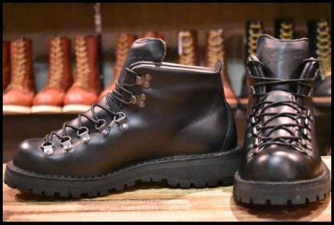 【7.5EE 良品 白タグ】Danner ダナー マウンテンライトブラック 31520X 黒 ゴアテックス GORE-TEX 編み上げ ブーツ HOPESMORE