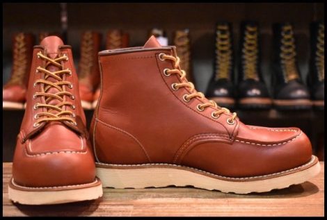 【7E 良品 16年】レッドウィング 8875 アイリッシュセッター 赤茶 オロラセット モックトゥ レースアップ ブーツ redwing HOPESMORE