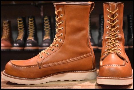 【9D 美品 23年】レッドウィング 877 ロング アイリッシュセッター オロレガシー モックトゥ 編み上げ ブーツ redwing HOPESMORE