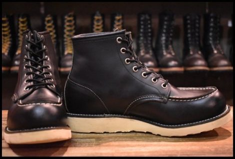 【9D 美品 羽タグ 00年】レッドウィング 8130 アイリッシュセッター 黒 ブラッククローム モックトゥ ブーツ 8179 redwing HOPESMORE