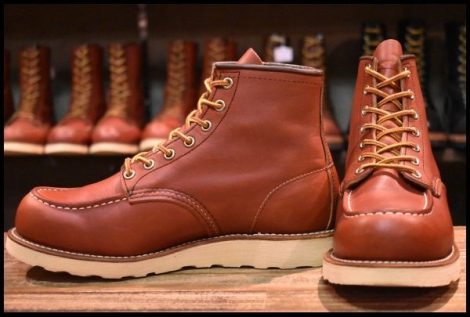 【7E 良品 16年】レッドウィング 8875 アイリッシュセッター 赤茶 オロラセット モックトゥ レースアップ ブーツ redwing HOPESMORE