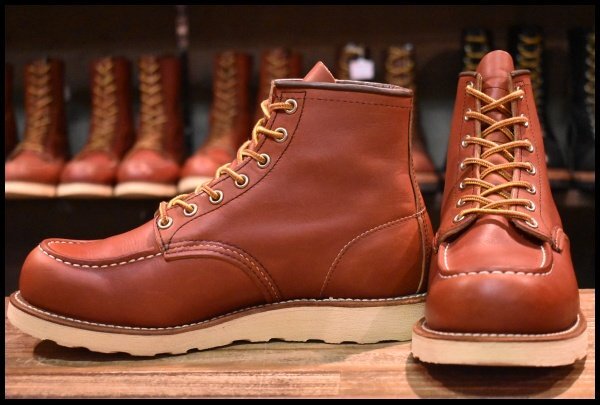 【7E 良品 16年】レッドウィング 8875 アイリッシュセッター 赤茶 オロラセット モックトゥ レースアップ ブーツ redwing HOPESMORE