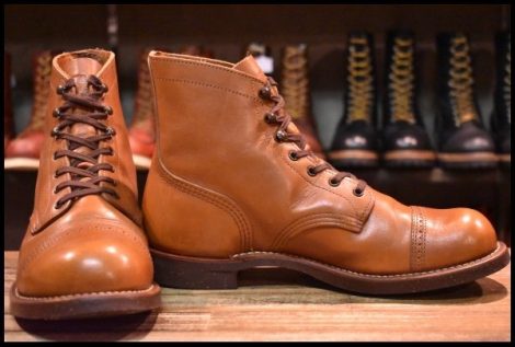 【9D 良品 13年】レッドウィング 8011 アイアンレンジ マンソン ホワイト アッシュセトラー キャップトゥ ブーツ redwing HOPESMORE