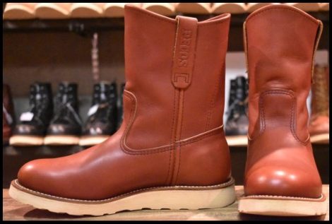 【7E 良品 16年】レッドウィング 8866 ペコス 赤茶 オロラセット プルオン クッションソール ブーツ redwing pecos HOPESMORE