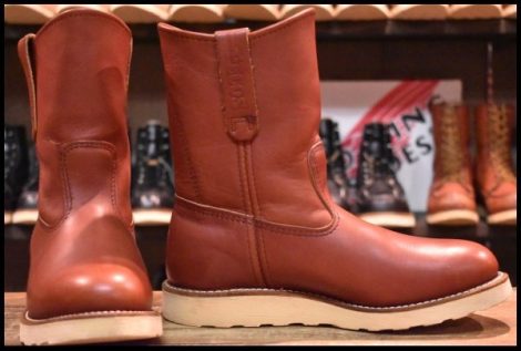 【7E 良品 16年】レッドウィング 8866 ペコス 赤茶 オロラセット プルオン クッションソール ブーツ redwing pecos HOPESMORE