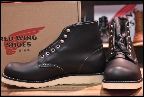 【8.5D 未使用 15年】レッドウィング 8165 アイリッシュセッター ブラッククローム プレーントゥ 編み上げ ブーツ redwing HOPESMORE