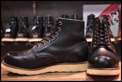 【7.5E 良品 サイド羽タグ 00年】レッドウィング 2951 ローバー ブラッククローム プレーントゥ 黒 8165 ブーツ redwing HOPESMORE