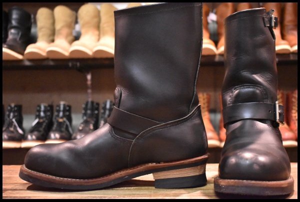 【10D 良品 11年】レッドウィング 2268 エンジニア 黒 ブラッククローム スチールトゥ ブーツ redwing HOPESMORE